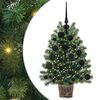 vidaXL K&uuml;nstlicher Weihnachtsbaum mit 150 LEDs Gr&uuml;n 75 cm PE und PVC