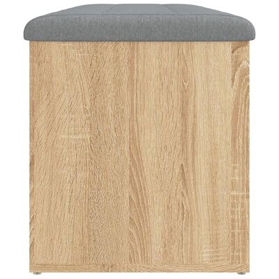 vidaXL Sitzbank mit Stauraum Sonoma-Eiche 102x42x45 cm Holzwerkstoff