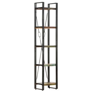 vidaXL B&uuml;cherregal 5 F&auml;cher 40x30x180 cm Altholz Massiv
