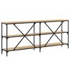 vidaXL Konsolentisch Sonoma-Eiche 180x30x75 cm Holzwerkstoff und Eisen