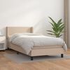vidaXL Boxspringbett mit Matratze Cappuccino-Braun 80x200cm Kunstleder