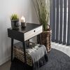 House Nordic Nachttisch Annemie Schwarz und Natur