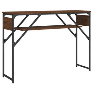 vidaXL Konsolentisch mit Ablage Braun Eichen-Optik 105x30x75 cm