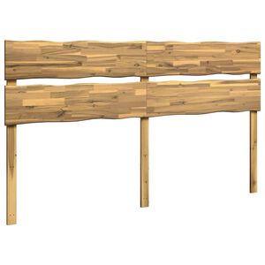 vidaXL Kopfteil mit Live Edge ROSTOCK Wei&szlig; 200 cm Massivholz Akazie