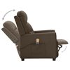 vidaXL Massagesessel Dunkelbraun Stoff