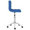 vidaXL Esszimmerst&uuml;hle 2 Stk. Drehbar Blau Stoff