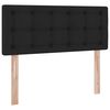 vidaXL Bett mit Stauraum und LED mit LED Schwarz 120 x 200 cm Stoff