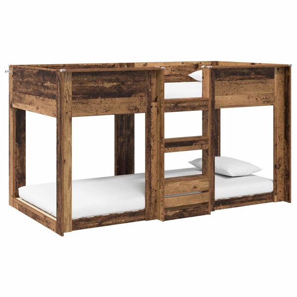 vidaXL Etagenbett f&uuml;r Kinder Altholz 90 x 190 cm Holzwerkstoff