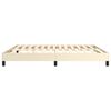 vidaXL Boxspringbettgestell Creme 180x200 cm Kunstleder