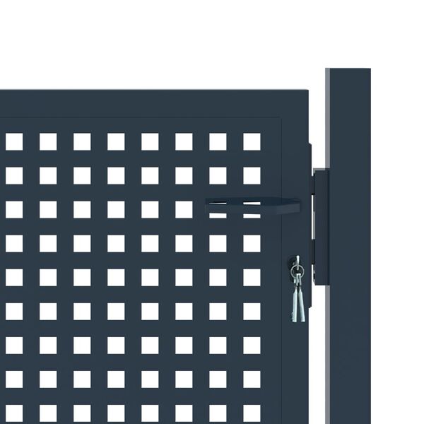 vidaXL Zauntor Anthrazit 102x100 cm Stahl