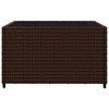 vidaXL 3-tlg. Garten-Lounge-Set mit Kissen Braun Poly Rattan