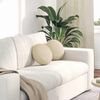 vidaXL Sitzkissen 2 pcs Creme &Oslash;30 x 13 cm Stoff
