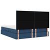 vidaXL Aufbewahrungsbett mit Matratze Blau 160 x 200 cm Polyester