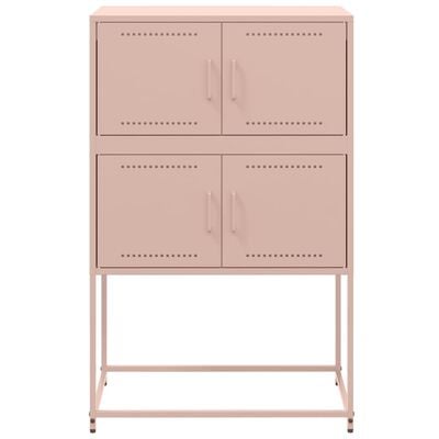 vidaXL Sideboard Rosa 68,5x38,5x107 cm Stahl