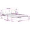 vidaXL Bett mit Matratze "Zadar" Cappuccino-Braun 160x200 cm Kunstleder