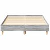 vidaXL Bettrahmen Graues Sonoma 193 x 123 x 25 cm Holzwerkstoff