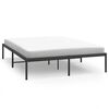 vidaXL Bettgestell Metall Schwarz 140x200 cm