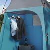 vidaXL Duschzelt mit Speicher Blau 160 x 160 x 227 cm Stahl