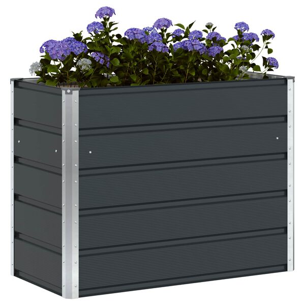 vidaXL Pflanzk&uuml;bel Anthrazit 480 x 50 x 45 cm Verzinkter Stahl
