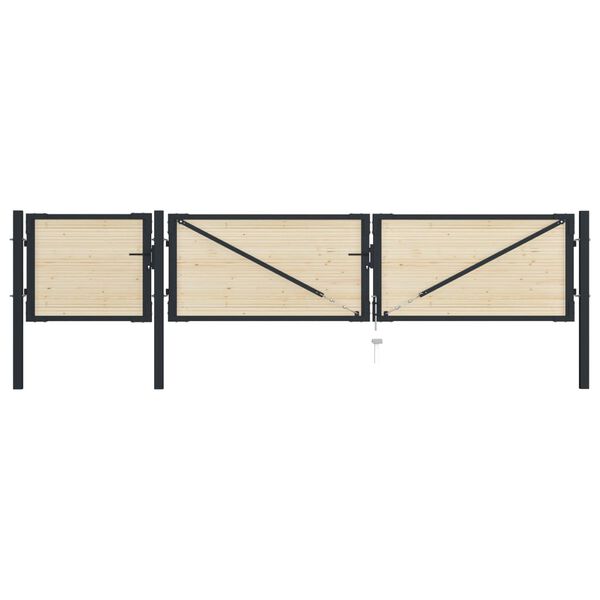 vidaXL Zaunlatten 30 Stk. Massivholz Fichte