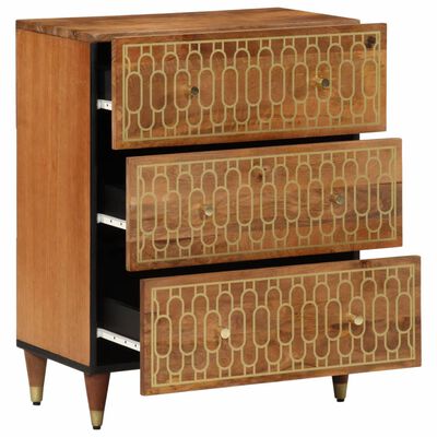 vidaXL Beistellschrank 60x33x75 cm Massivholz Mango