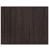 vidaXL Teppich Rechteckig Dunkelbraun 80x100 cm Bambus