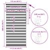 vidaXL Doppelrollo Braun 115x200 cm Stoffbreite 110,9 cm Polyester