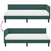 vidaXL Eckbettgestell mit Matratze Sonstiges 2 pcs Gr&uuml;n Samt