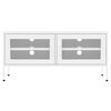 vidaXL TV-Schrank Wei&szlig; 105x35x50 cm Stahl