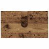 vidaXL Badezimmerm&ouml;bel-Set 4 pcs Altholz Holzwerkstoff & Metall