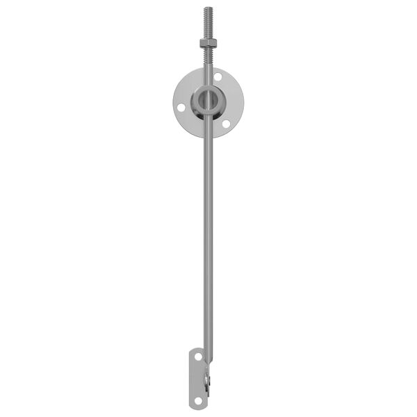 vidaXL Deckelst&uuml;tzscharnier 2 pcs Silber 194 x 36 x 18 mm Eisen