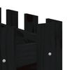 vidaXL Hochbeet Latten-Design Schwarz 150x30x30 cm Massivholz Kiefer