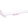 vidaXL Schweberegal Eichen-Optik und Wei&szlig; 120x23,5x3,8 cm MDF