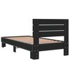 vidaXL Bettgestell Schwarz 90x190 cm Holzwerkstoff und Metall