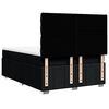 vidaXL Boxspringbett mit Matratze Schwarz 140x190 cm Stoff