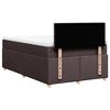 vidaXL Boxspringbett mit Matratze Dunkelbraun 120x190 cm Stoff