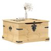vidaXL Truhe Corona 78x78x45 cm Massivholz Kiefer