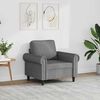 vidaXL Sessel Dunkelgrau 60 cm Samt
