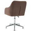vidaXL Esszimmerst&uuml;hle Drehbar 2 Stk. Braun Stoff