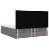 vidaXL Ottoman-Bett mit Matratzen & LEDs Dunkelgrau 180x200 cm Stoff