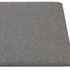 vidaXL Wandkopfteilen 12 pcs Hellgrau 30 x 15 cm Stoff