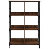 vidaXL B&uuml;cherregal Braun Eichen-Optik 78,5x33x117,5 cm Holzwerkstoff