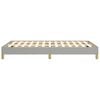 vidaXL Bettgestell ohne Matratze Hellgrau 120x190 cm Stoff