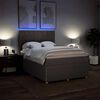 vidaXL Boxspringbett mit Matratze Taupe 140x190 cm Stoff