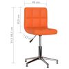 vidaXL Esszimmerst&uuml;hle 4 Stk. Drehbar Orange Kunstleder