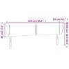 vidaXL Kopfteil mit Ohren Dunkelgrau 163x23x78/88 cm Samt