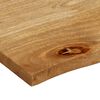 vidaXL Tischplatte mit Baumkante 110x80x3,8 cm Massivholz Mango