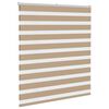 vidaXL Doppelrollo Sandbraun 125x100 cm Stoffbreite 120,9 cm Polyester