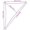 vidaXL Sonnensegel 160 g/m&sup2; Wei&szlig; 4x5x6,8 m HDPE