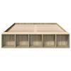 vidaXL Bettgestell Sonoma-Eiche 160x200 cm Holzwerkstoff